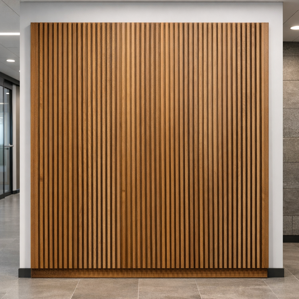 Parametristen paneelien valmistus massiivipuupaneelina käytävällä