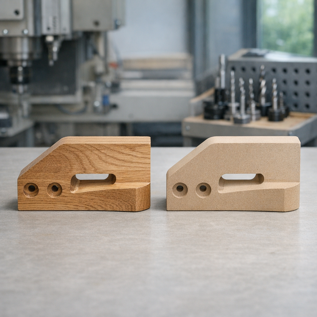 Pintojen jäljentäminen CNC-työstöllä, alkuperäinen ja kopio vierekkäin