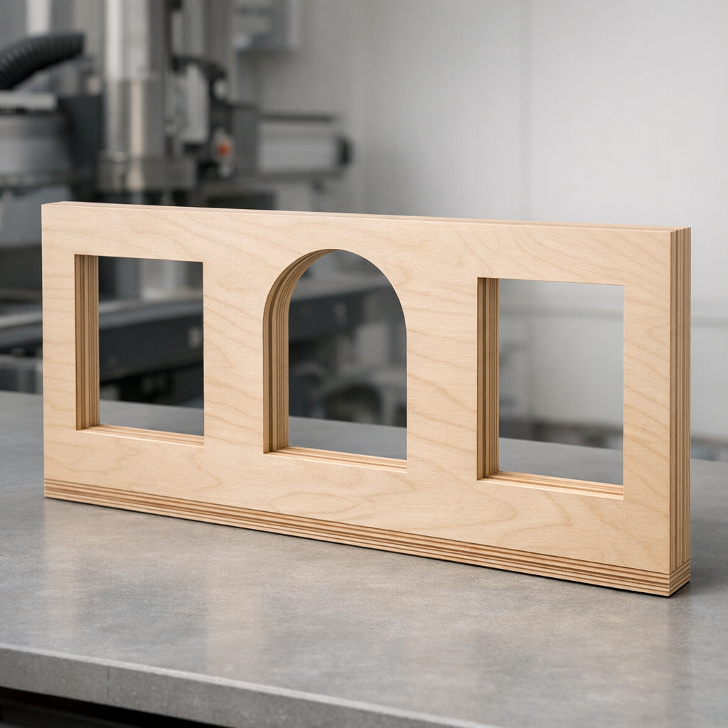 Arkkitehtuurimallien valmistus CNC-leikatut ikkunat