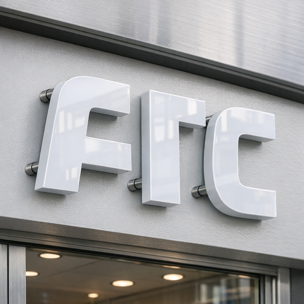 Opasteiden ja kylttien valmistus akryylikirjaimille myymälän julkisivussa