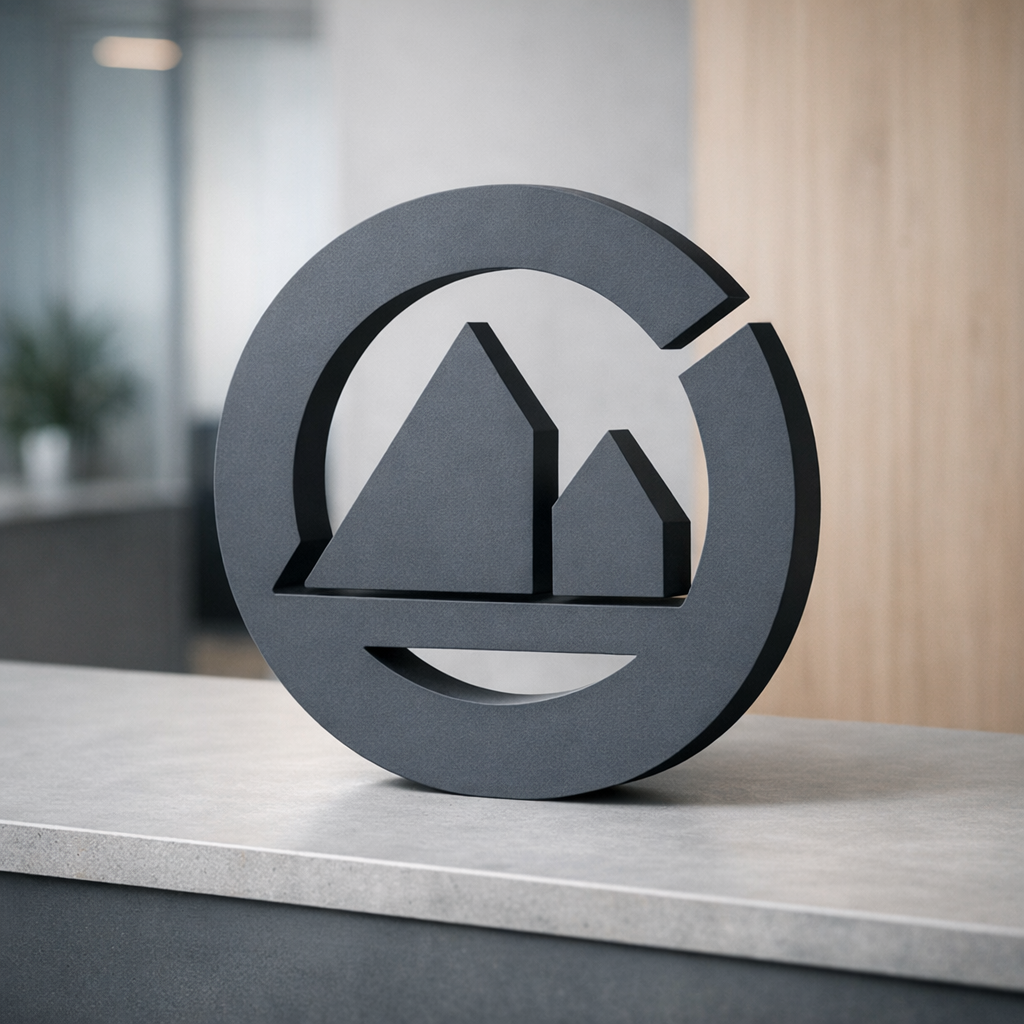 Opasteiden ja kylttien valmistus MDF-brändikyltillä sisätilassa