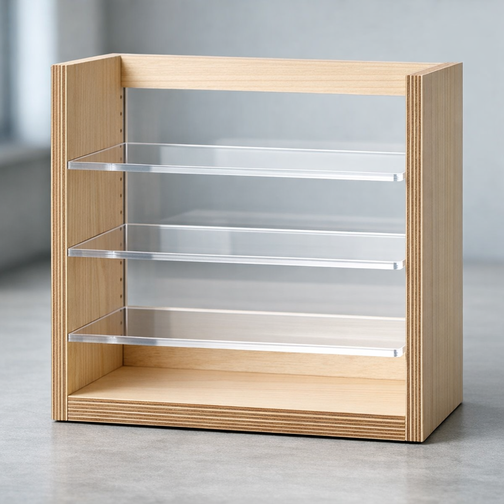 POS-elementtien valmistus tarkkakulmaisille display-hyllyille