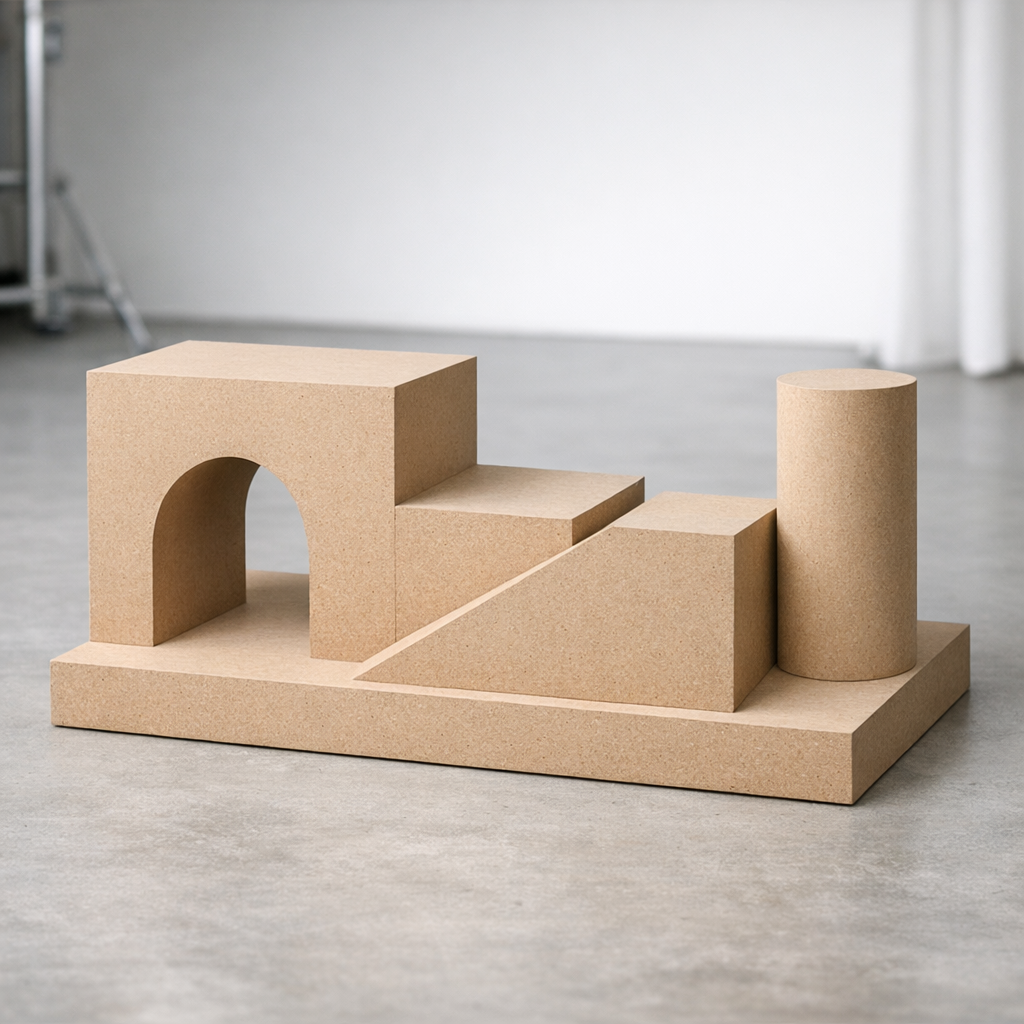 MDF-rekvisiitta osana tapahtumarekvisiitan valmistus -projektia