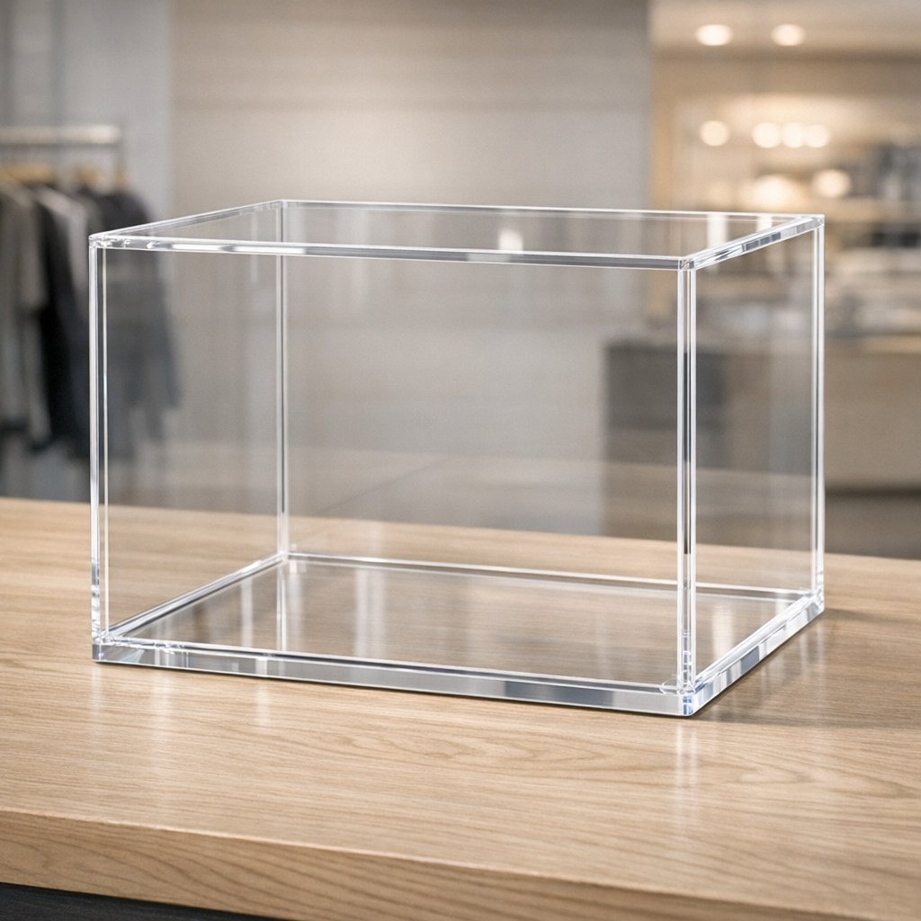 Valolaatikkorakenteiden valmistus akryylirungolle retail-ympäristössä