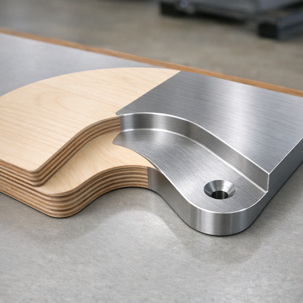 Master-mallien valmistus lähikuvassa, säteet ja pinnansiirtymät