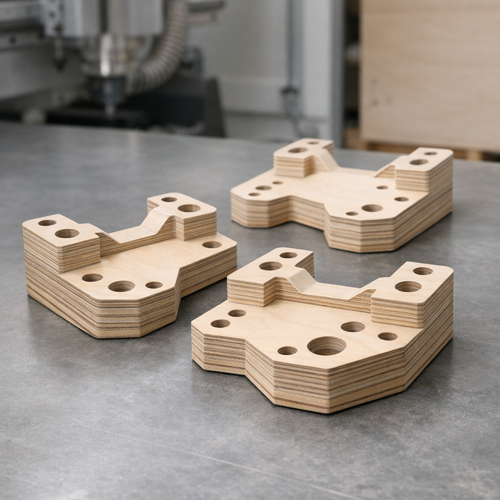 Lähikuva istukoista, CNC-prototyyppien valmistus