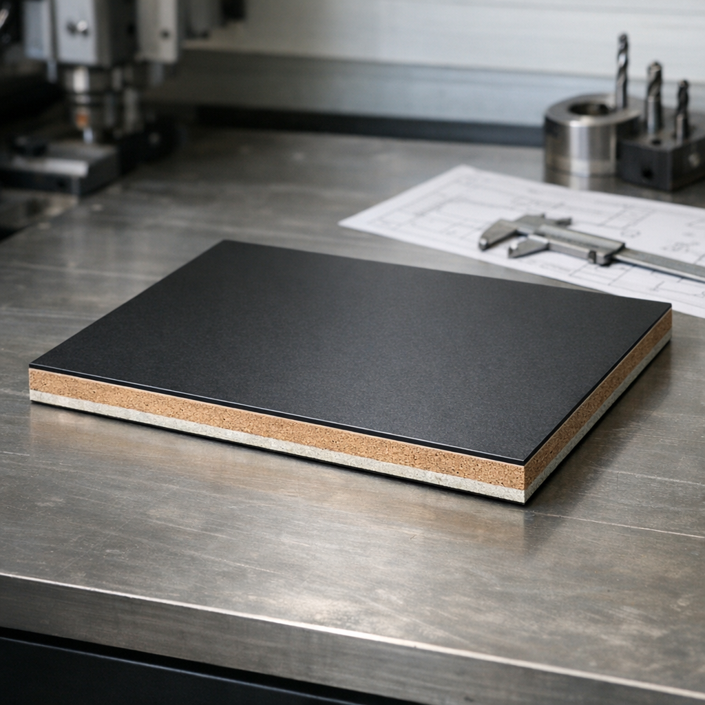 Komposiittipaneeli insinööripöydällä, ohjauspaneelien valmistus