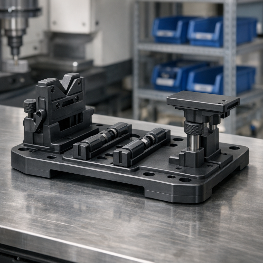 Muovinen apulaite tuotantoalueella – tuotantomallien ja jiggien valmistus