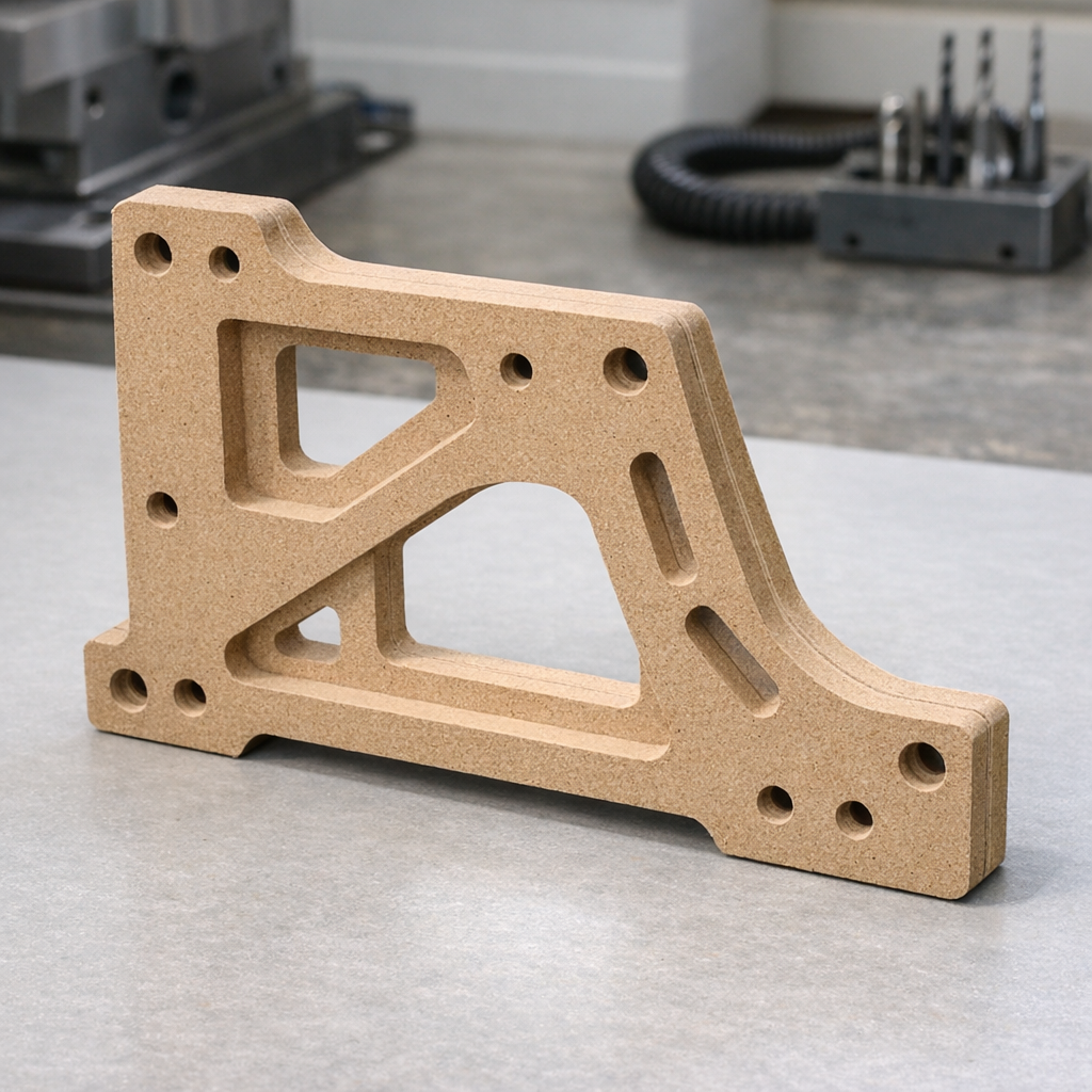 Tuolien osien valmistus MDF-runkoelementistä työpöydällä