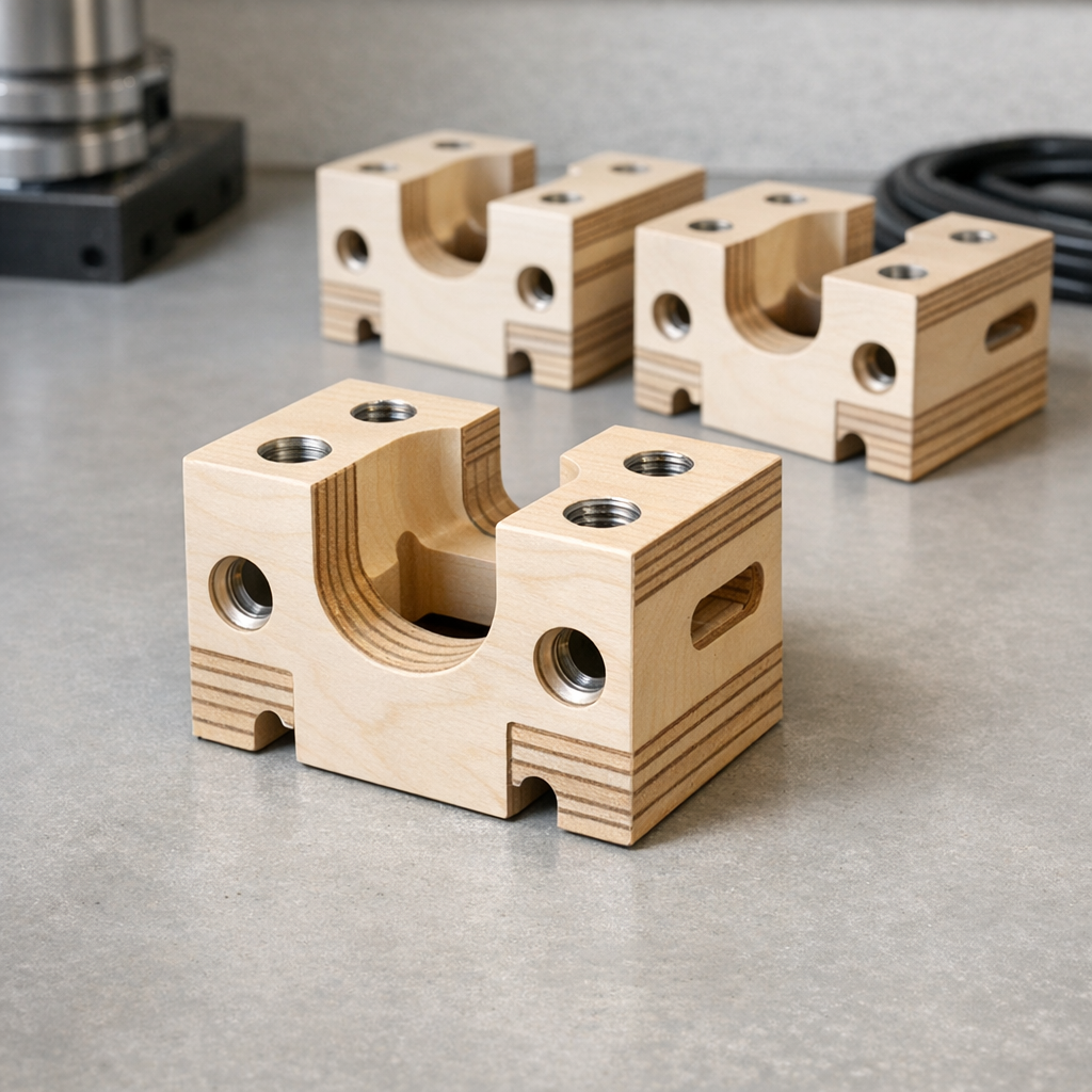 Tuolien osien valmistus säteittäisillä muodoilla lähikuvassa