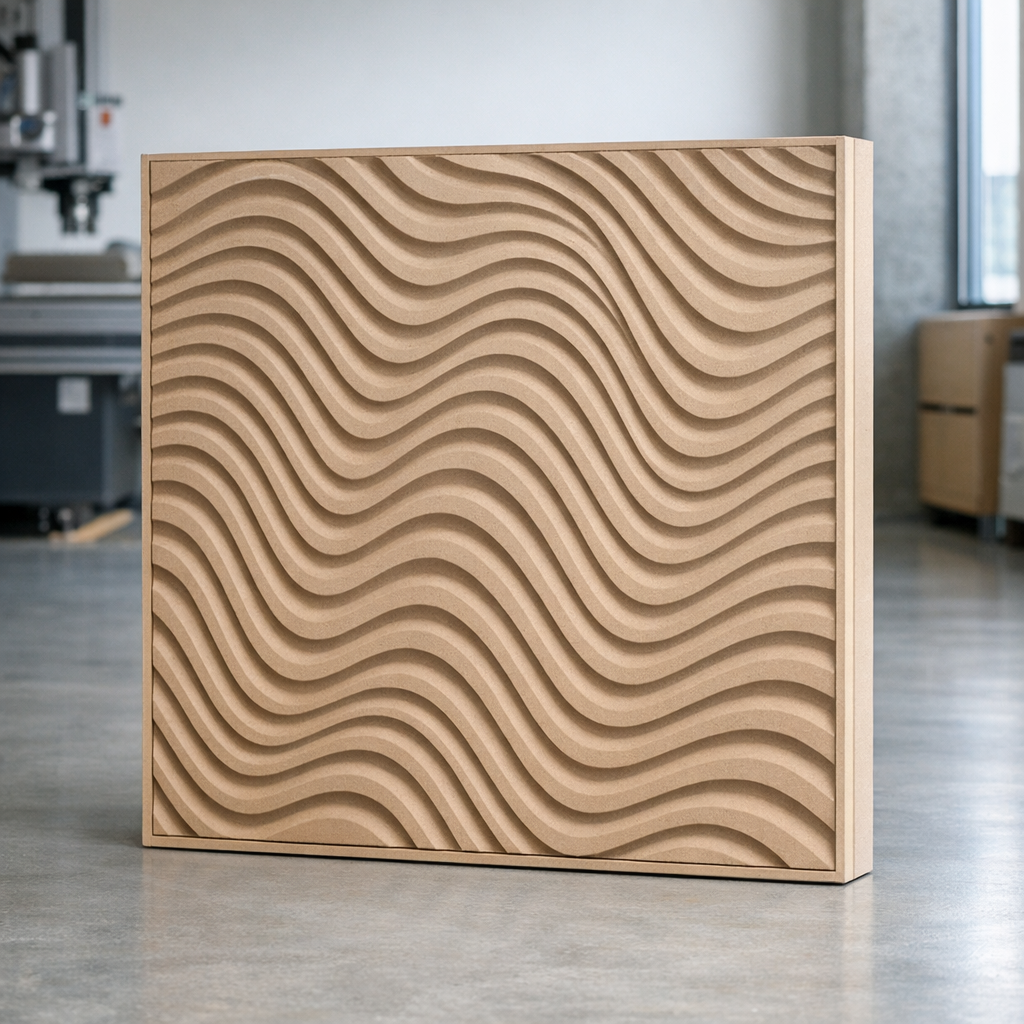 Sisätilassa MDF-moduuli parametristen huonekaluosien valmistus -rakenteena