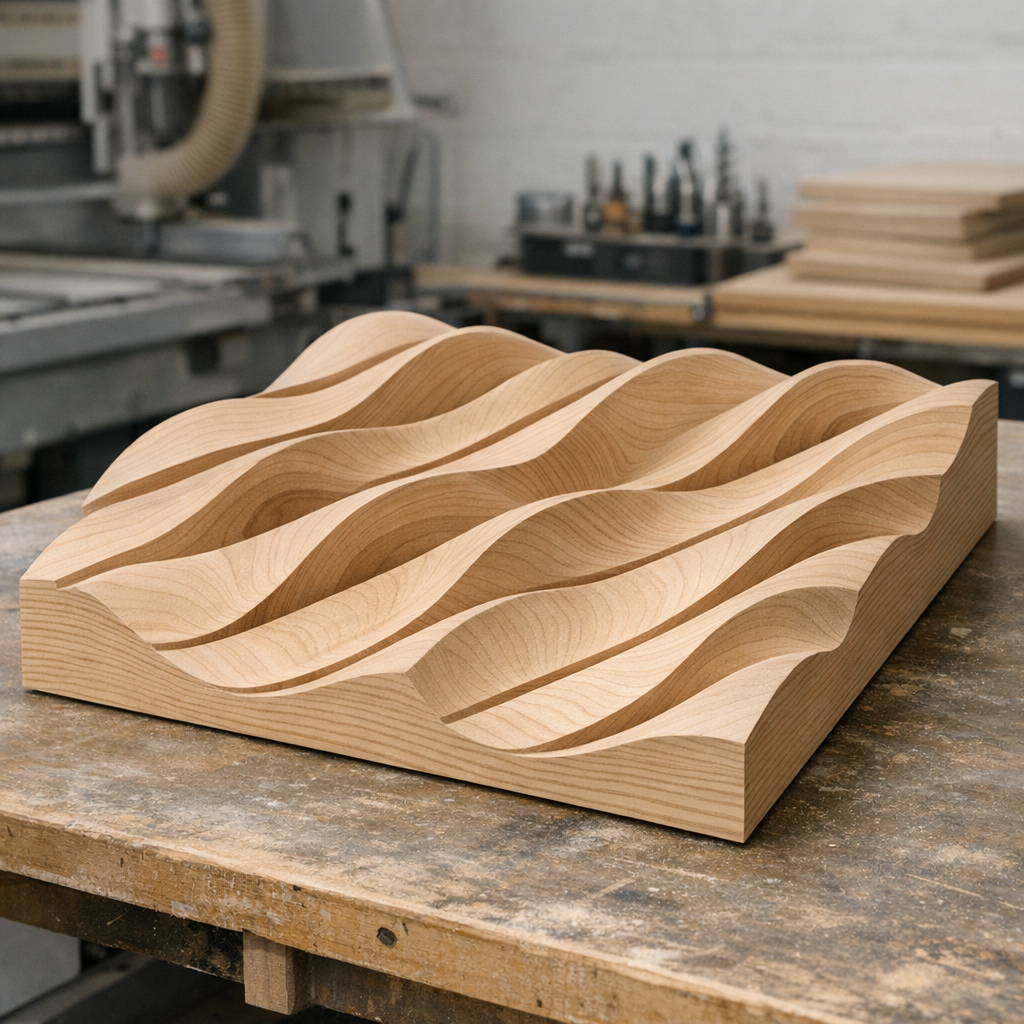 Työpajassa valmistettu puinen parametristen huonekaluosien valmistus -elementti