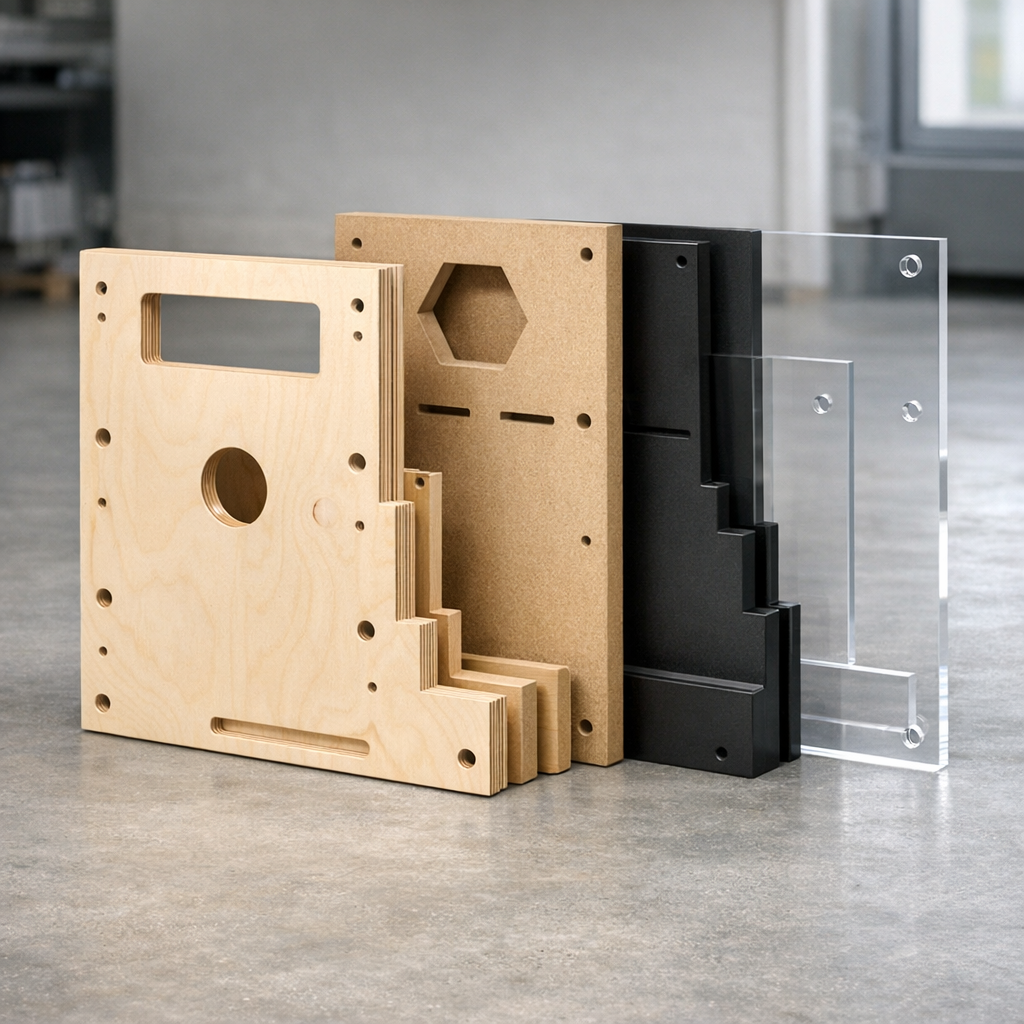 Lähikuva rei’istä ja reunoista asennuspaneelien valmistus -paneelissa