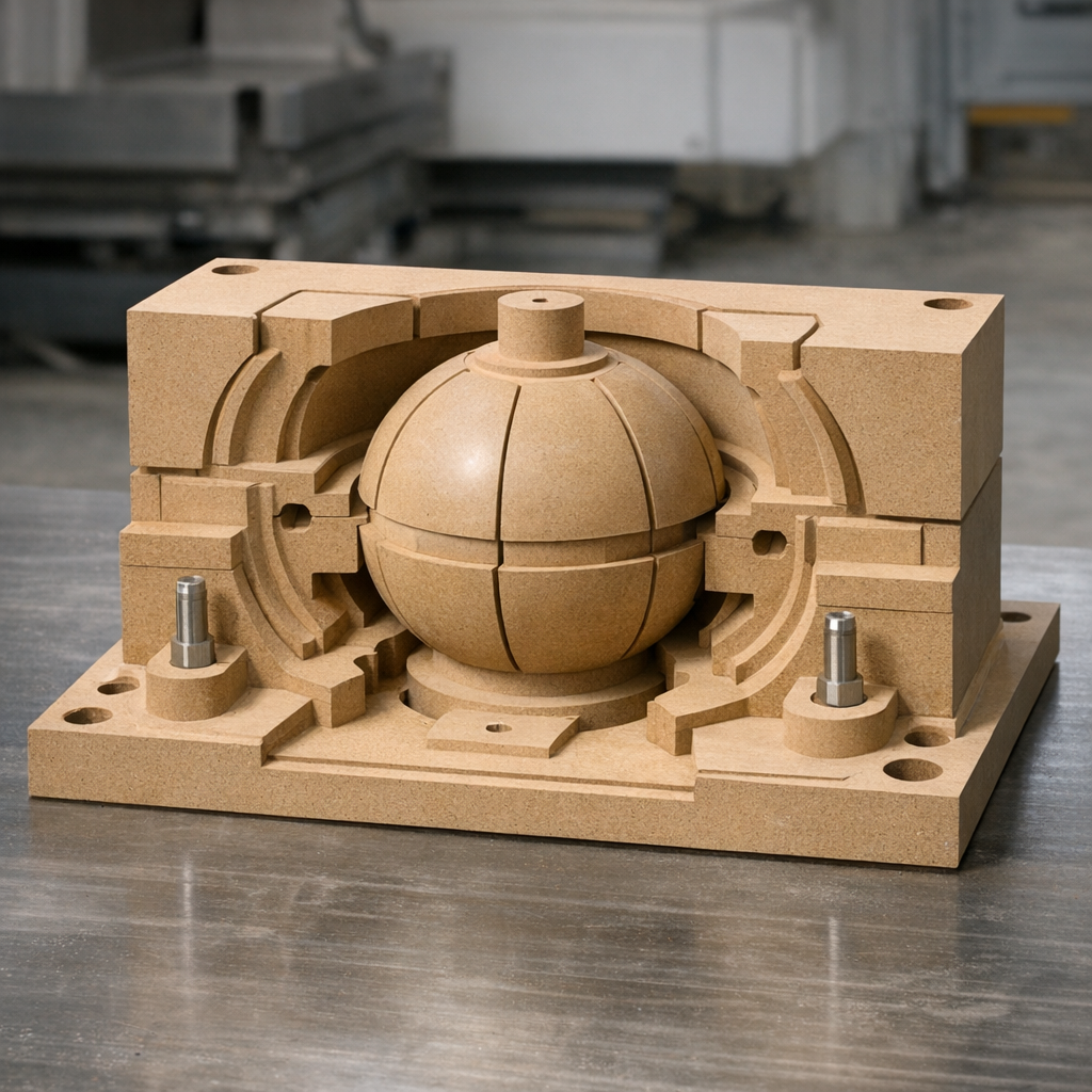 Muovinen osamuotti työpöydällä valu- ja muottimallien valmistus -prosessissa