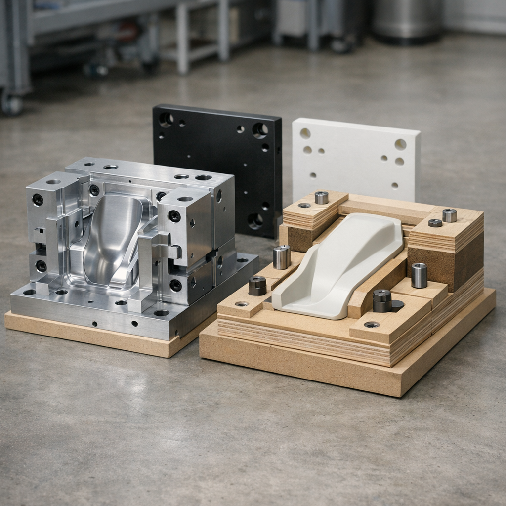 Muotin pintageometria lähikuvassa valu- ja muottimallien valmistus -työssä