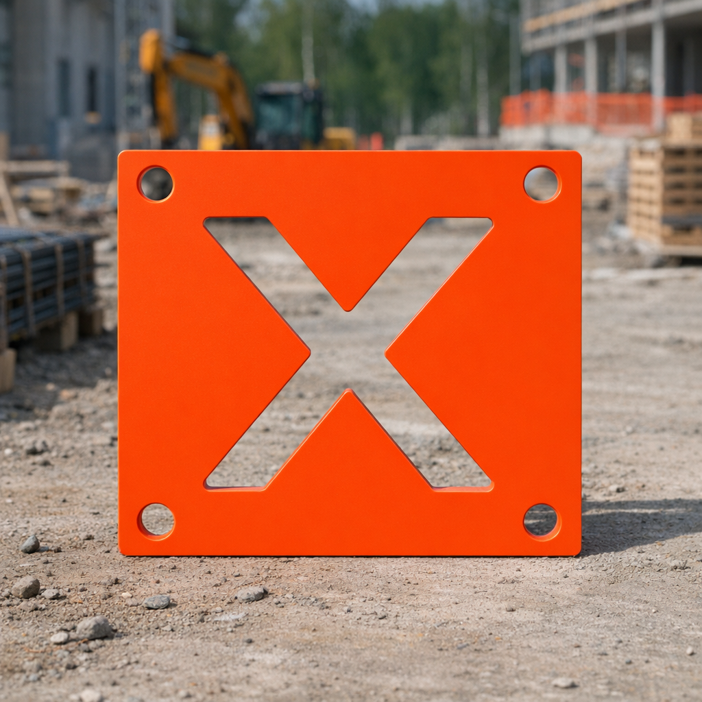 Sisäkäytävä, komposiittinen turva- ja opaste-elementti seinässä