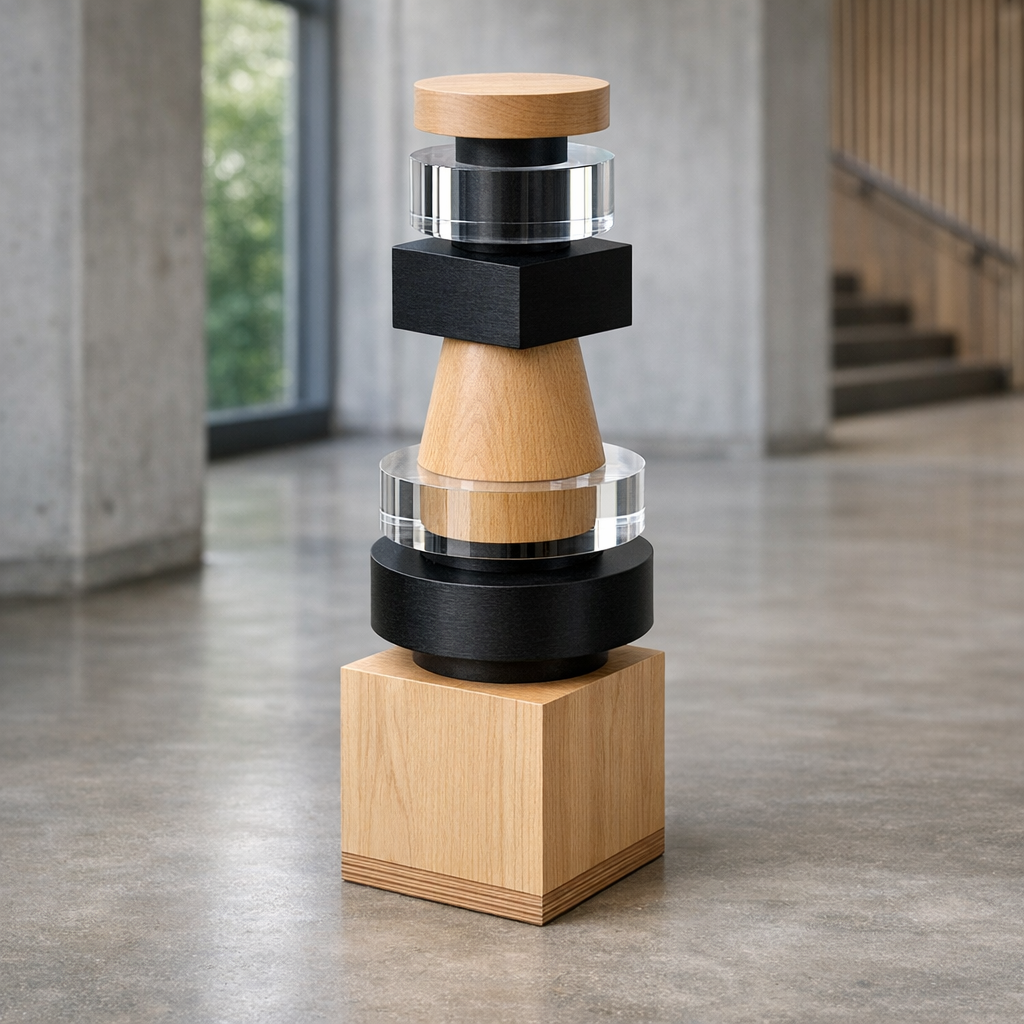 Opastetotemin reuna ja muoto lähikuvassa, opastetotemien valmistus